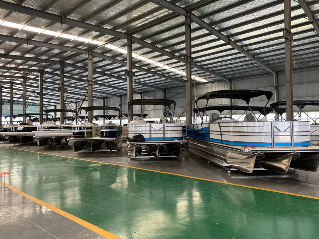 Customized Aluminum Welded Party Pleasure Pontoon Boats for Sale