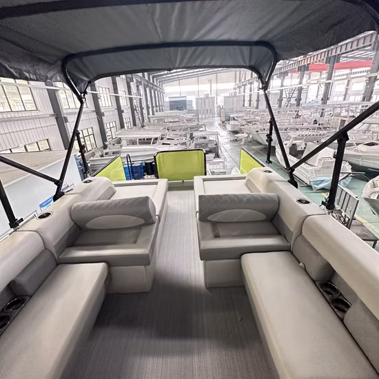 販売のためのカスタマイズされたアルミニウム溶接パーティープレジャーポンツーンボート